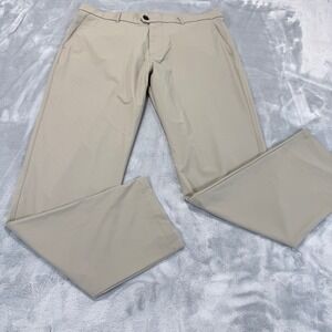 Greyson Montauk Golf Pants Mens 38x32 Tan Beige Performance Stretch Trousers